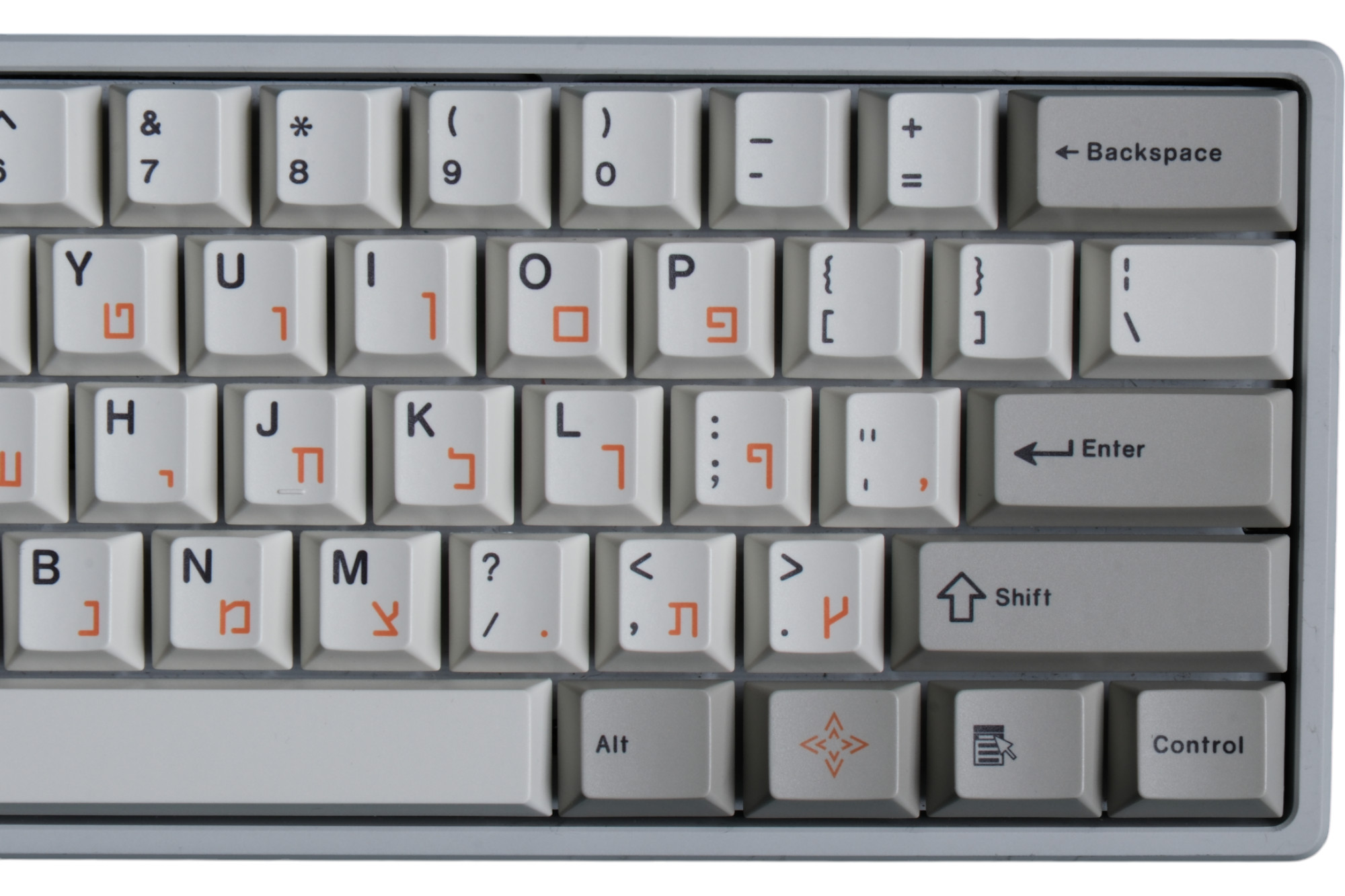 JC Studio Hebrew Orange Keycap Kit · Milktooth